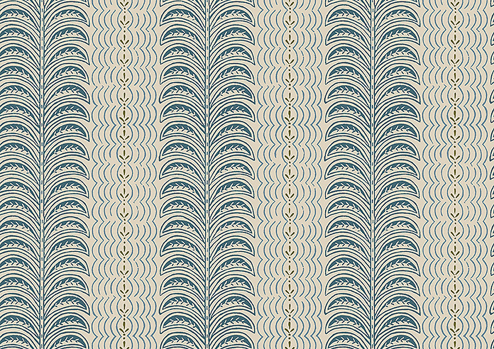 Land & Shore Fintra Stripe (Blackout), Teal - Roller Blind - Image 6